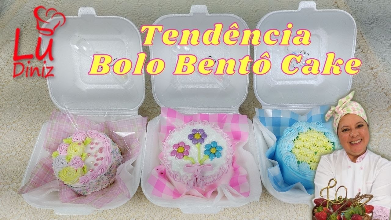 "Tendência" Bolo Bentô Cake ou Bolo na Lancheira