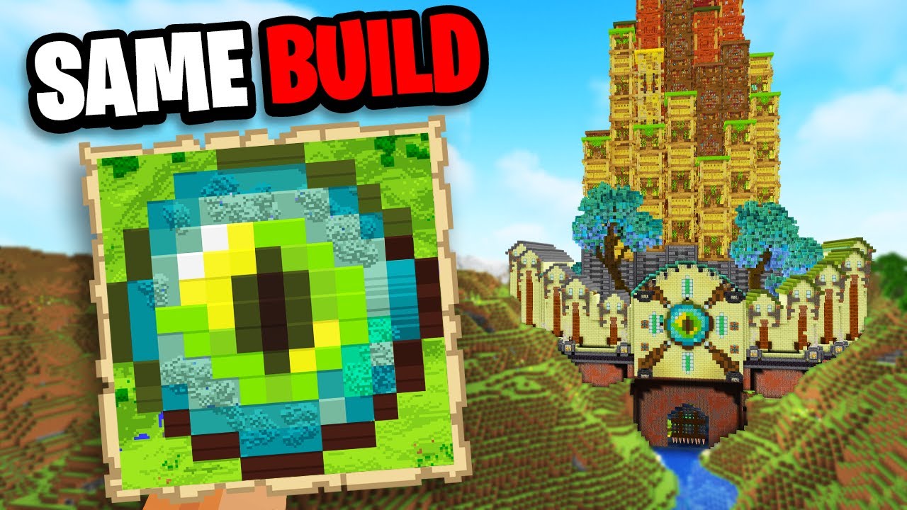 I Built an EPIC Map Art Base in Minecraft Hardcore