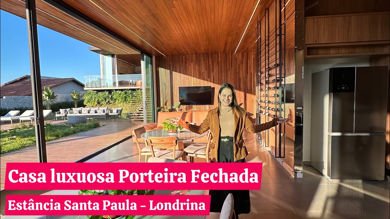 Casa luxuosa e mobiliada à venda no Estância Santa Paula - Londrina