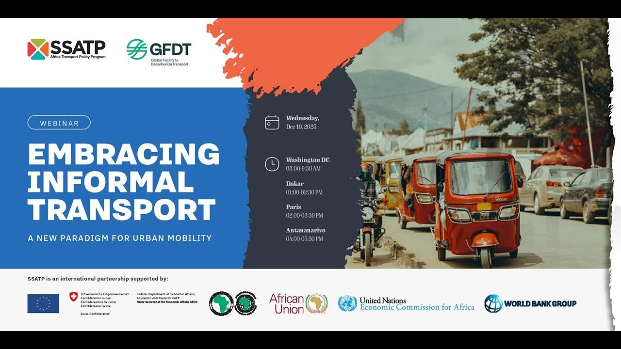 WEBINAR: Embracing Informal Transport - A New Paradigm for Urban Mobility