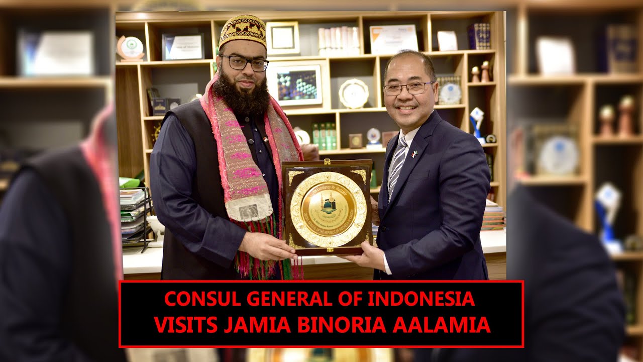 Indonesian Consul General Pays Courtesy Call on Jamia Binoria Aalamia | Meetup Indonesian Students
