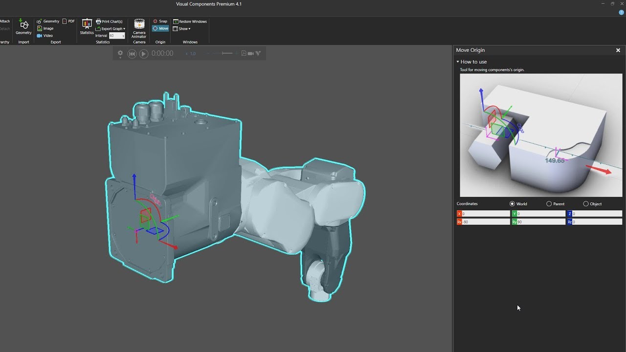 Model an Articulated Robot | Visual Components 4.1