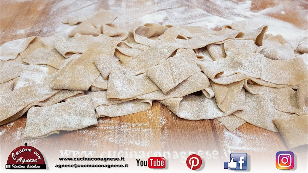 Cucina con Agnese - 171. Pappardelle con Farina di Castagne - Pappardelle with Chestnuts Flour