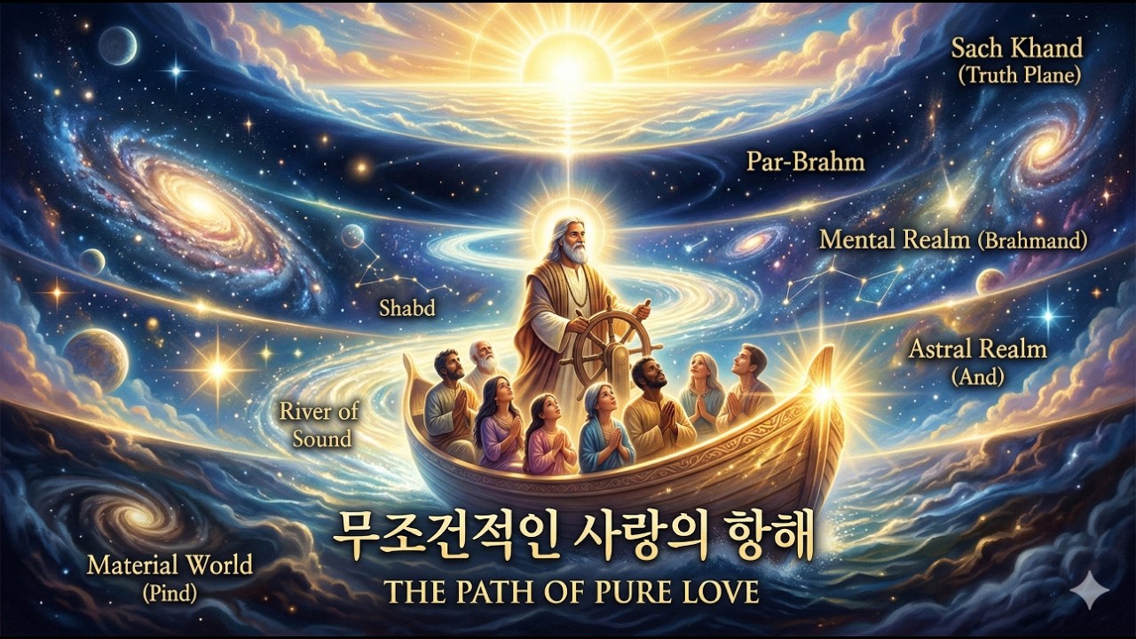 무조건적인 사랑의 항해 (The Path of Pure Love) #산트마트 #SantMat #진정한스승 #사치칸드 and #해탈 #카르마 #영적여정 #내면의빛과소리 #Shabd