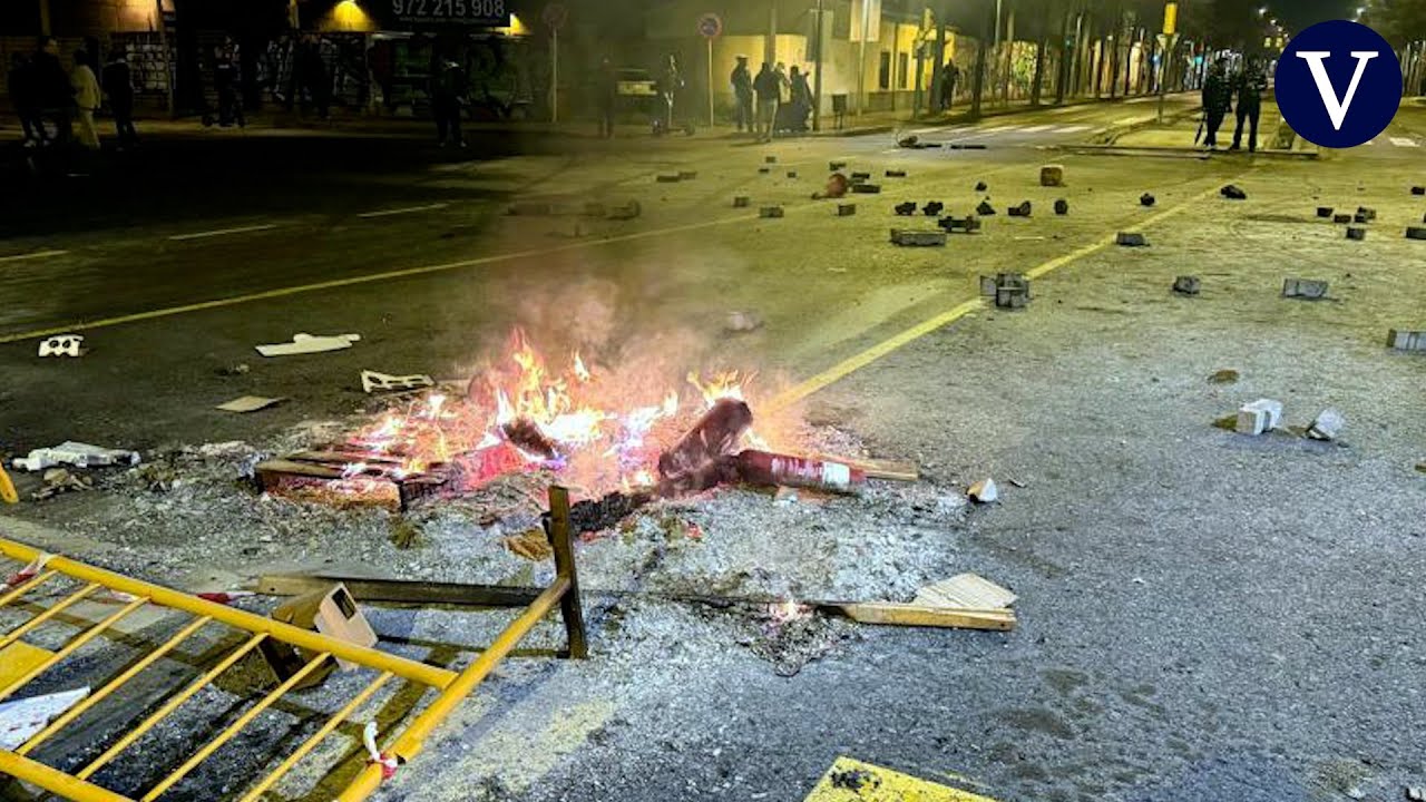 Seis detenidos tras el segundo día de disturbios en Salt por el desahucio de un imán