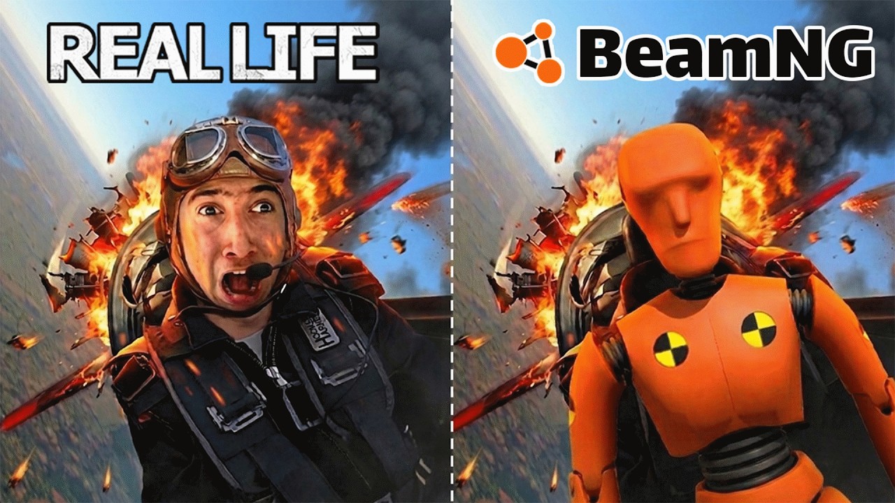 BeamNG But I Felt Every Crash!😱🔥(AirPlane)