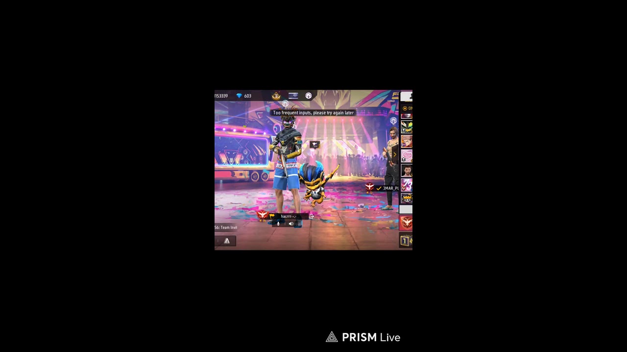 iQOO Neo 10R Free Fire Mobile Live Rush game play only to Grandmaster #freefire