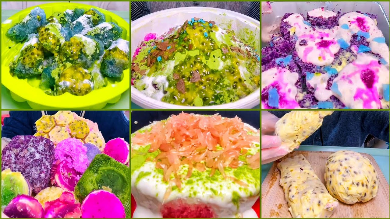 CREAMY ICE, ICE BURRITO, MIXED MESSY BOWL, PASSION FRUIT MATCHA ICE BOWL