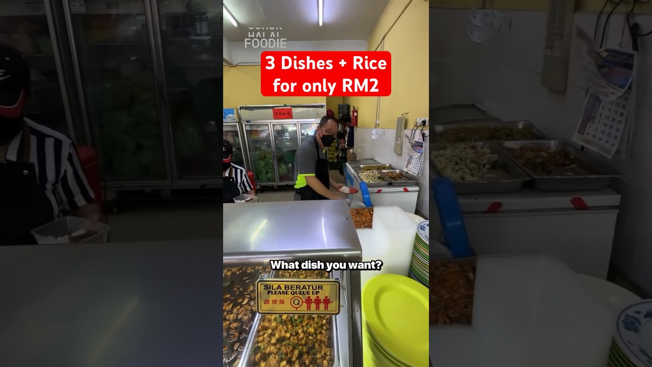 RM 2 Cheapest Mixed Rice in KL (vegetarian, no pork, no lard) 🔥