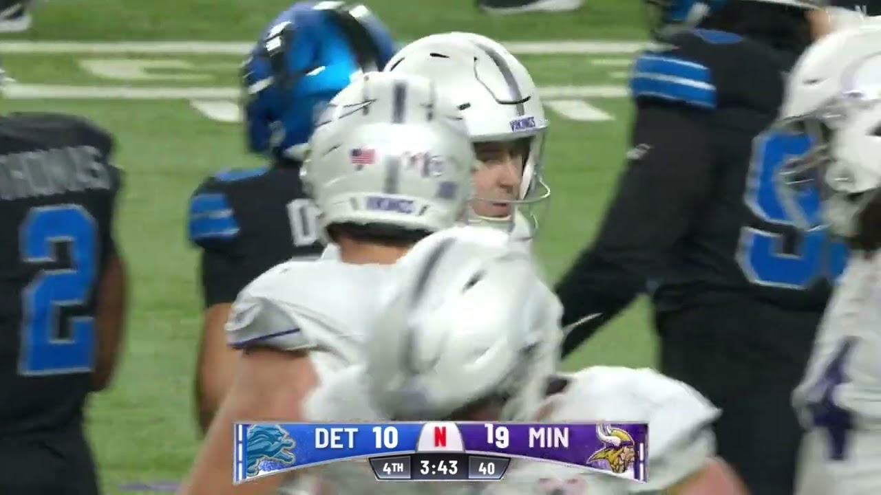 Jordan Addison 65-yard touchdown run vs Detroit Lions Week 17 2025 NFL Season 😱