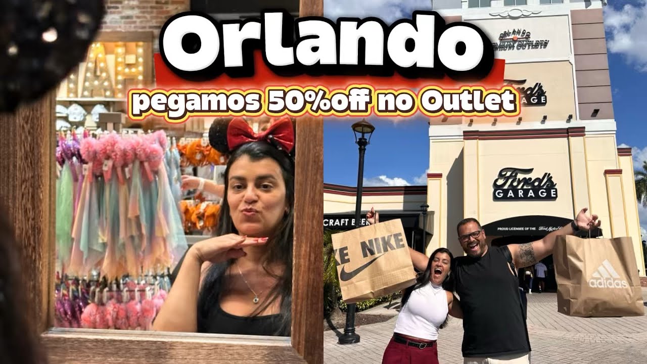 Primeiro dia Orlando! Preços do Outlet 2025, onde ficamos e comprinhas no Disney Springs