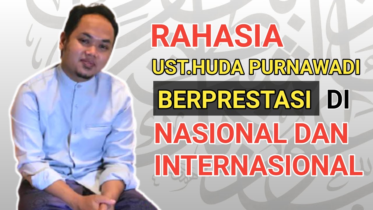 UST.HUDA PURNAWADI KALIGRAFER YANG DITAKUTI DUNIA  SERING MENGHARUMKAN INDONESIA DENGAN KARYANYA