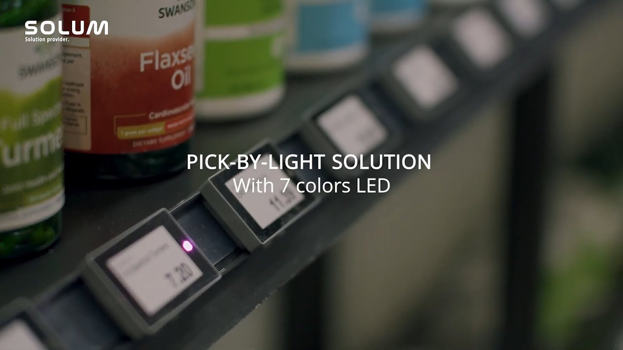 Pick-by-Light Solution with 7 Colors LED | SOLUM ESL