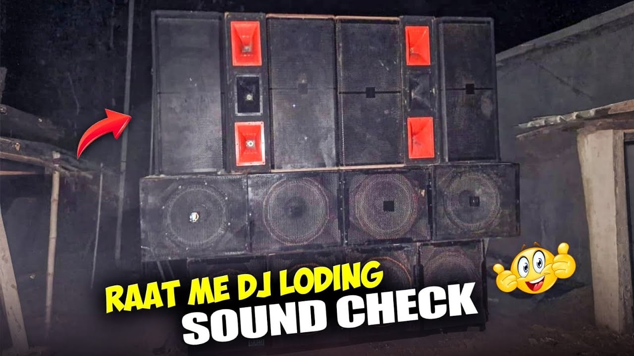 Raat Me Dj Loding And Sound Check 😱 #Anshu Rajwade Vlog #Dj Loding #New vlog 
