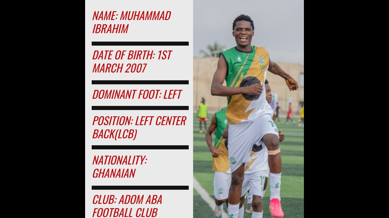 PLAYER HIGHLIGHT VIDEO FOR MUHAMMAD IBRAHIM