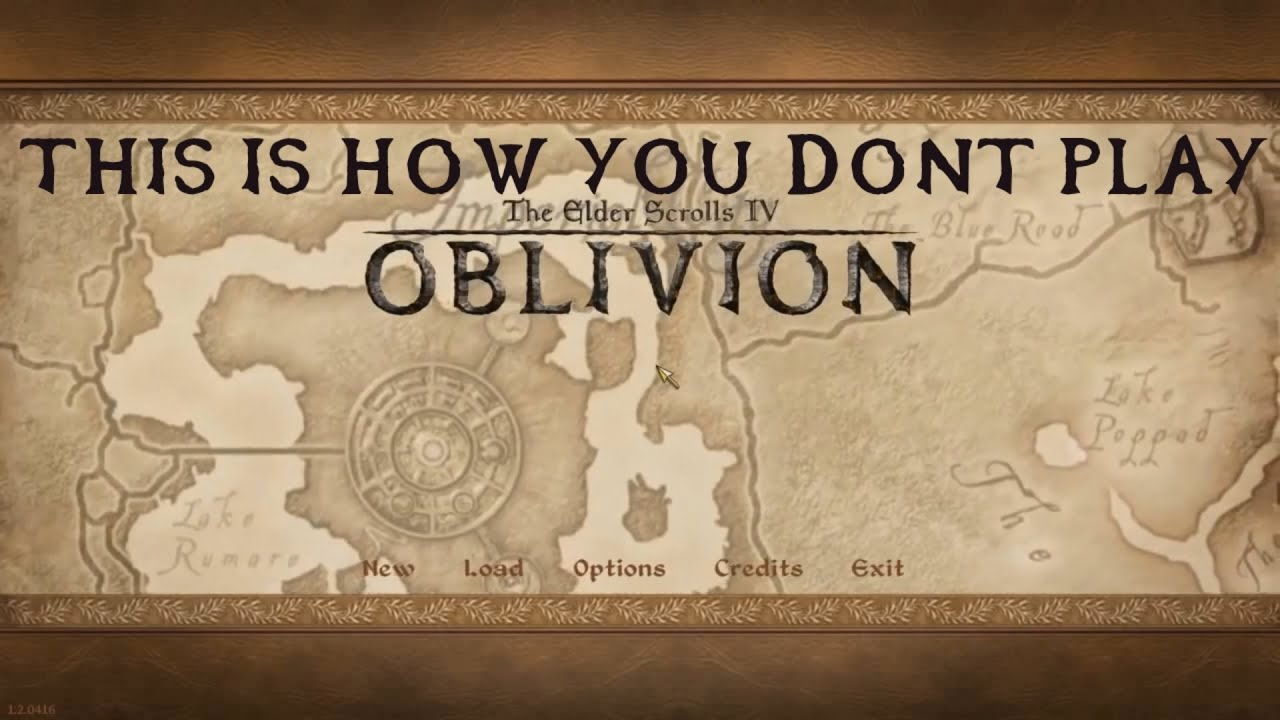 This is How You DON'T Play Oblivion (on PC)