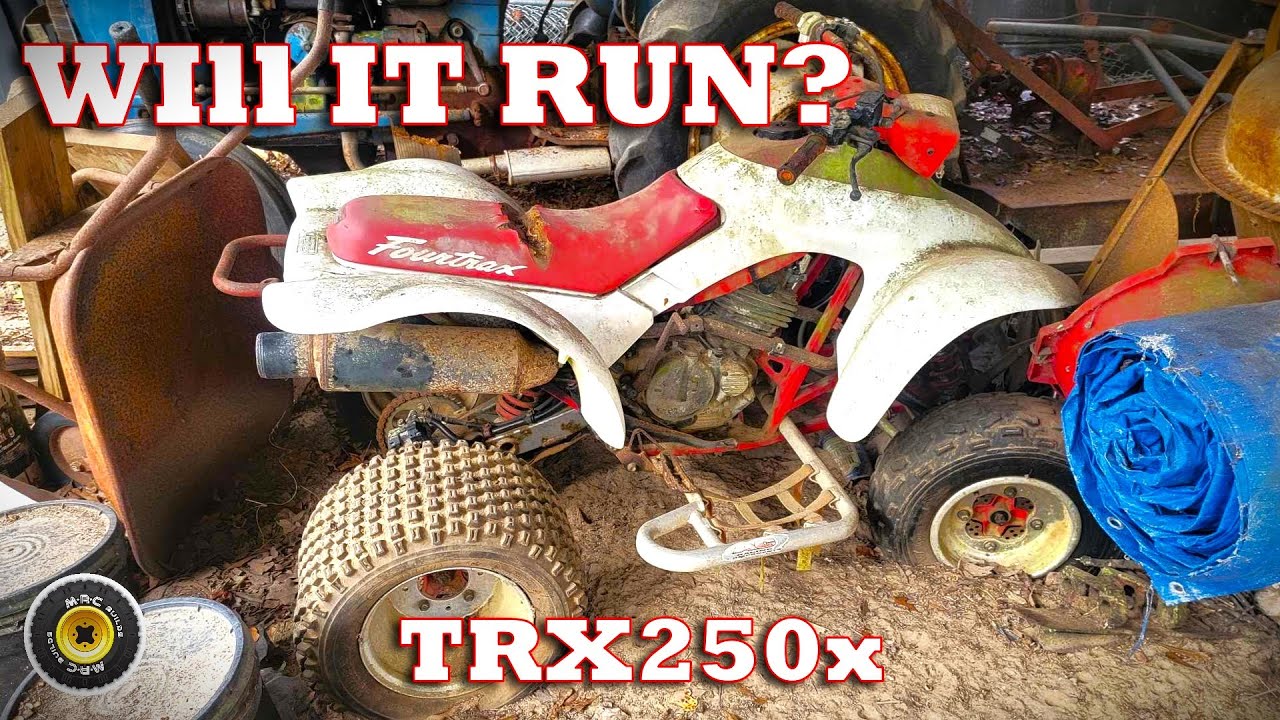 20-Year Barn Find — Honda TRX250X Hidden Away!