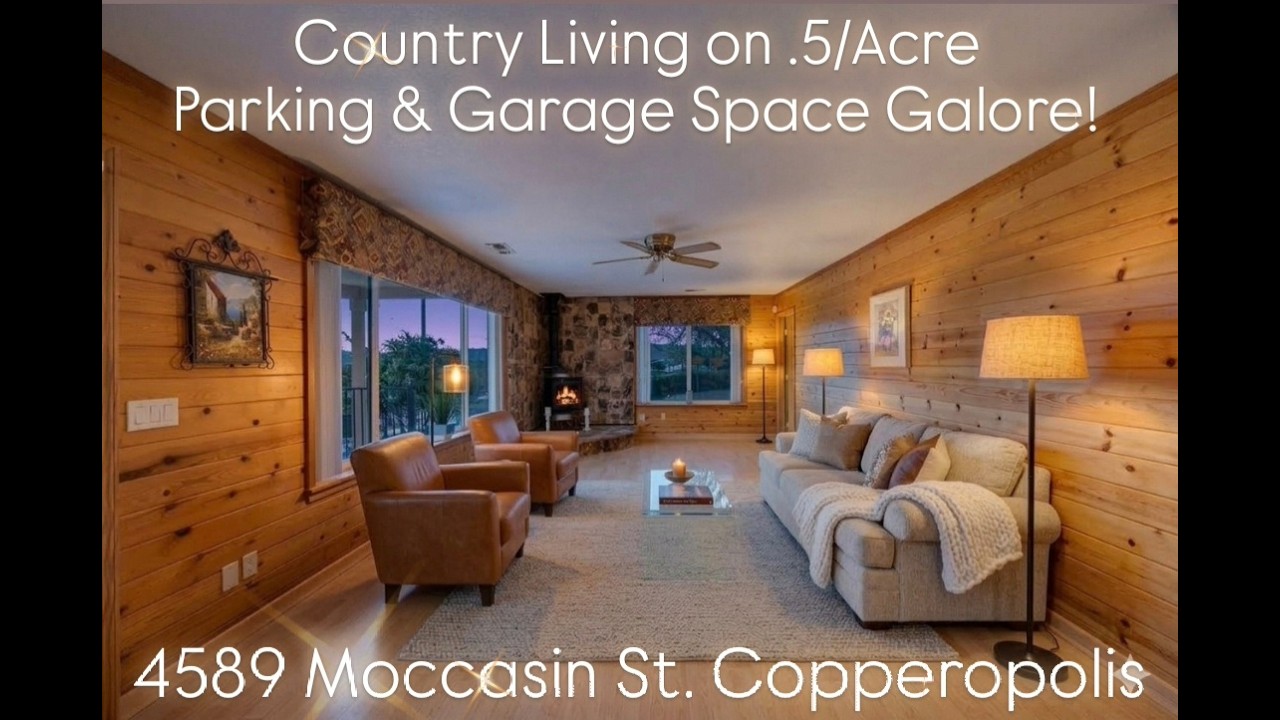 COUNTRY LIVING ON .5/ACRE | HUGE GARAGE & METAL RV PORT | LEVEL LAND | SITE-BUILT HOME | NEW ROOF