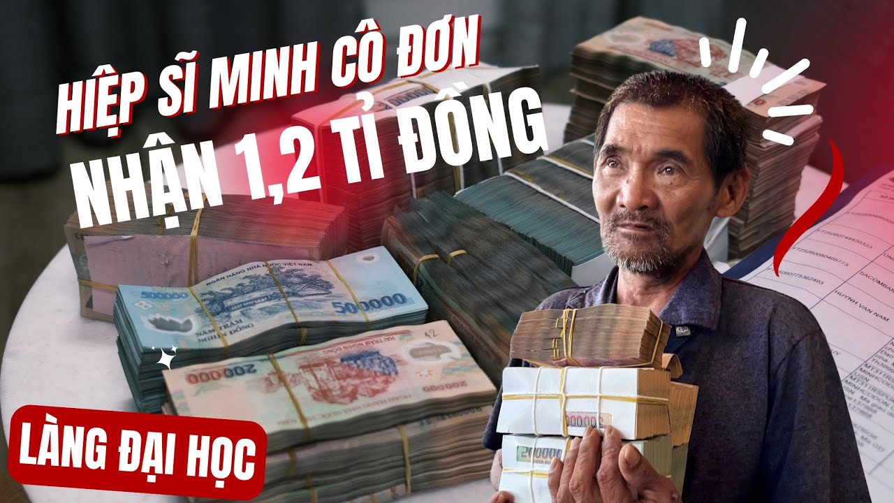 Gần 1,2 tỉ đồng của ngàn người gửi đến Hiệp sĩ Minh Cô Đơn ở Làng Đại Học sau khi xuất viện