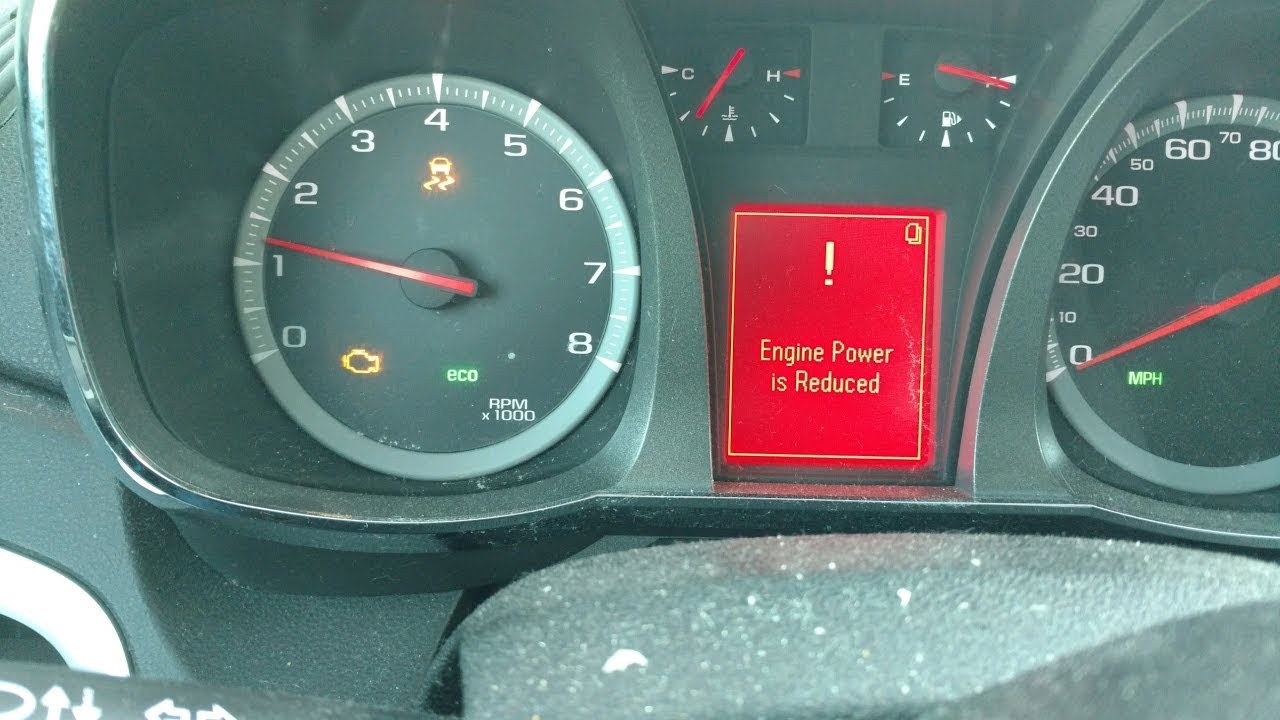 Код снижения мощности двигателя GMC Terrain P2135