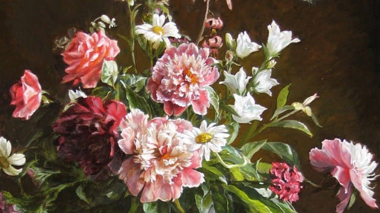Yuri Pantsirev - Contemporary Russian artist - Flower Paintings / Юрий Панцырев - цветы