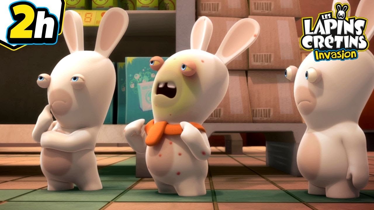 Oh Non, les Lapins sont malades ! | Les Lapins Crétins Invasion🐰 | Nouvelle compilation 2H | HD