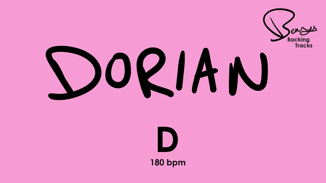 Dorian D - Backing Track  - Up Tempo - 180 bpm