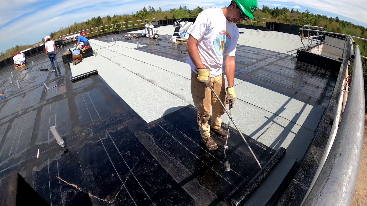 Torching SOPREMA cap sheet