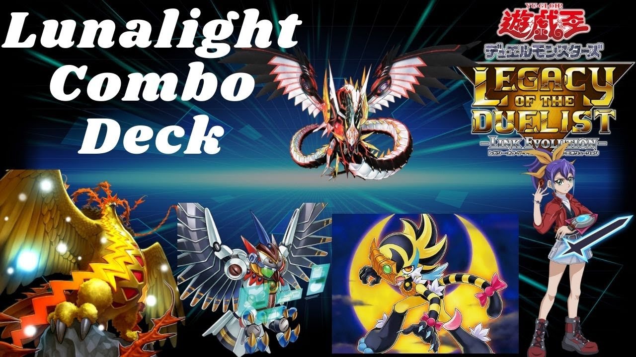 YU-GI-OH! Legacy Of The Duelist Link Evolution Lunalight combo deck/explanation/replays MR5