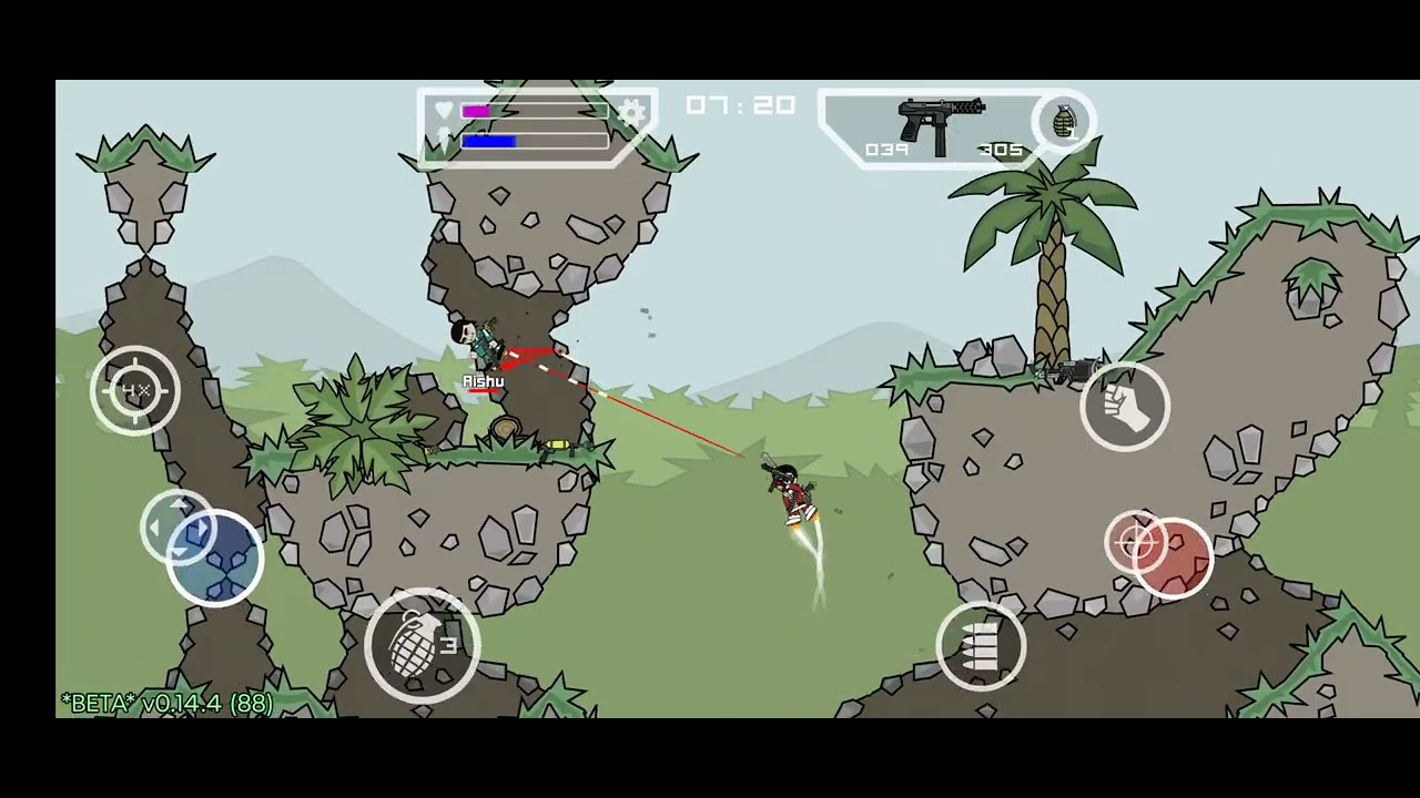 Mini Militia Gameplay 107 (WizKnight) Outpost