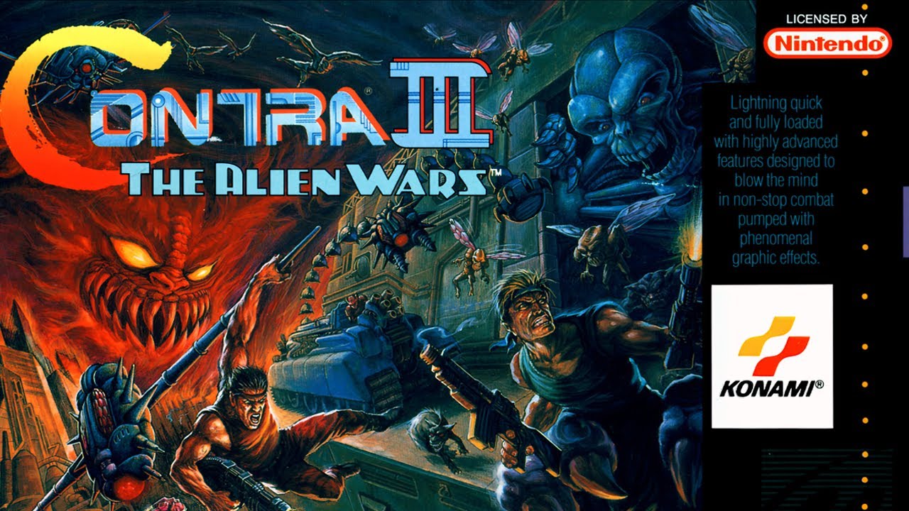 Contra III: The Alien Wars SNES 8K AI Version