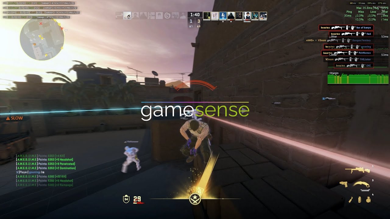 #CS2 hvh with skeet beta / gamesense.pub