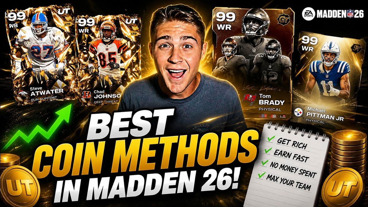 The BEST Coin Methods to Make MILLIONS of Coins in Madden 26 Ultimate Team!
