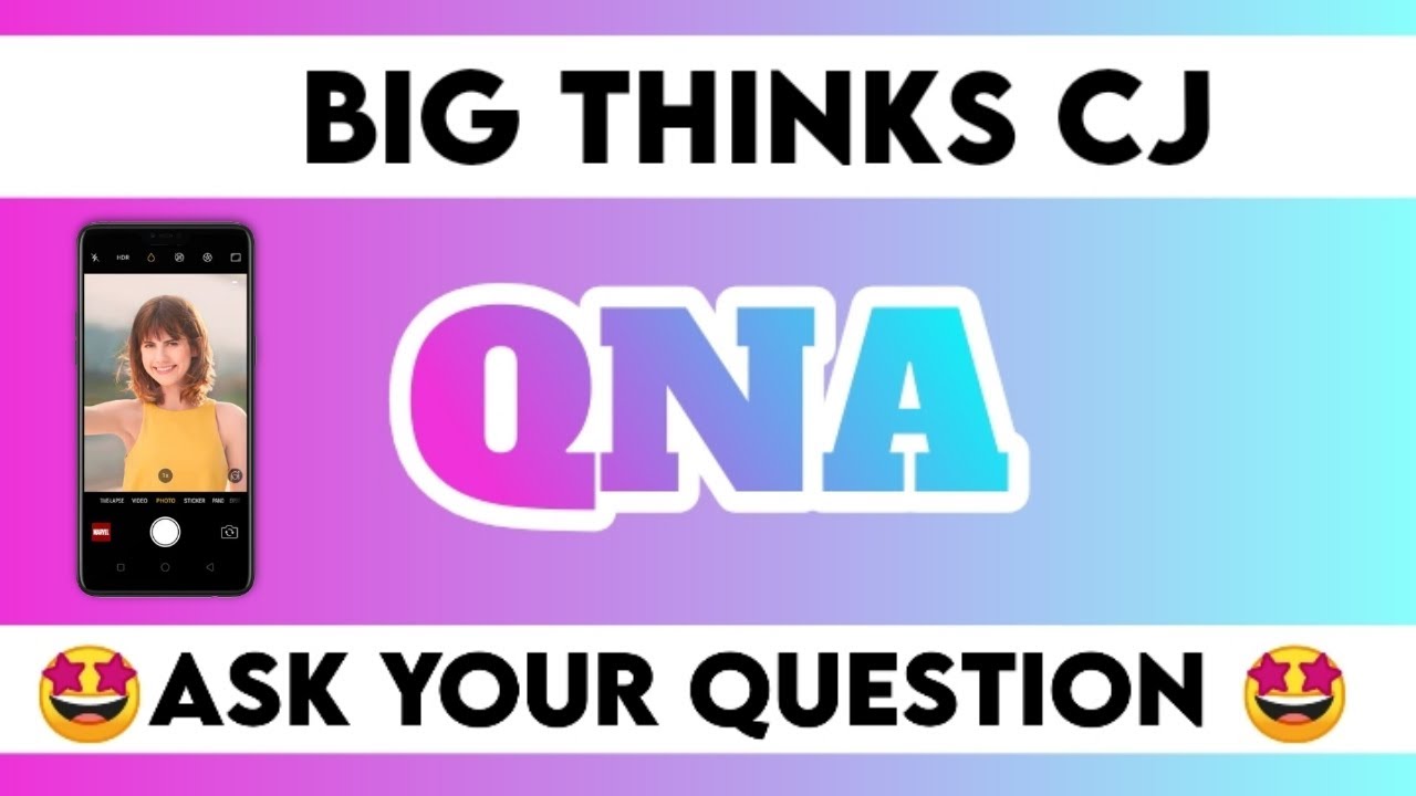Big Thinks CJ QNA Ask Your Question 🤩 facecam video clip