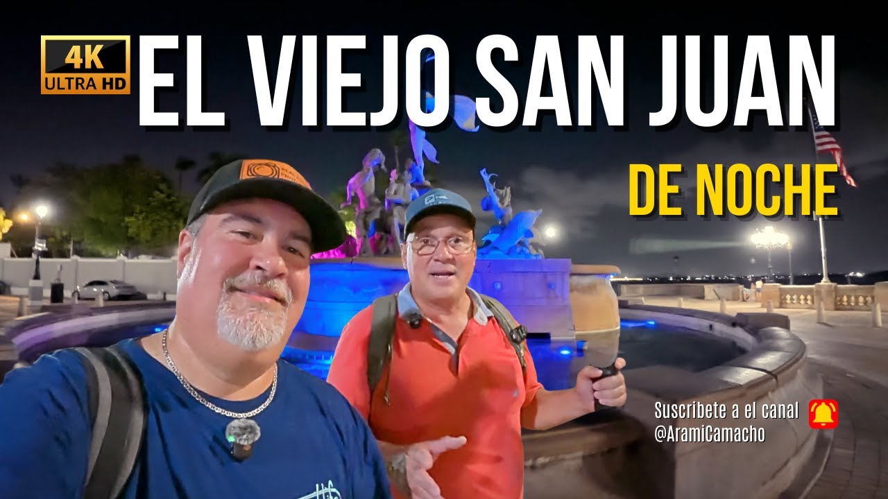 🇵🇷 Caminando por El Viejo San Juan de Noche en Puerto Rico