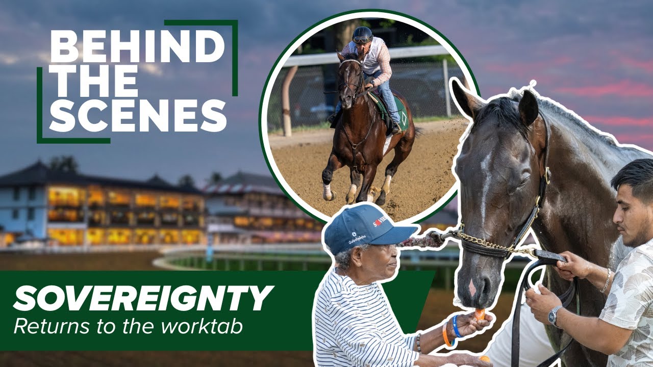 Sovereignty Returns to Worktab for First Time Since Jim Dandy Win, Travers Stakes Next