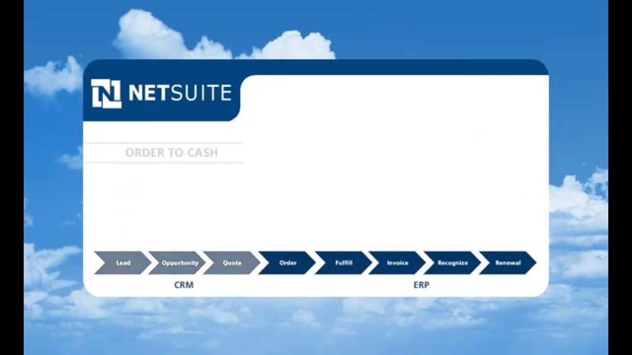 NetSuite - CRM + ERP Capabilities - - Lead to Cash