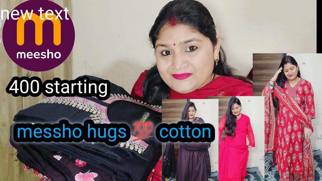 Messho find 💯 summer special cotton kurta set with dupatta under 500 rs starting xl to 4xl..