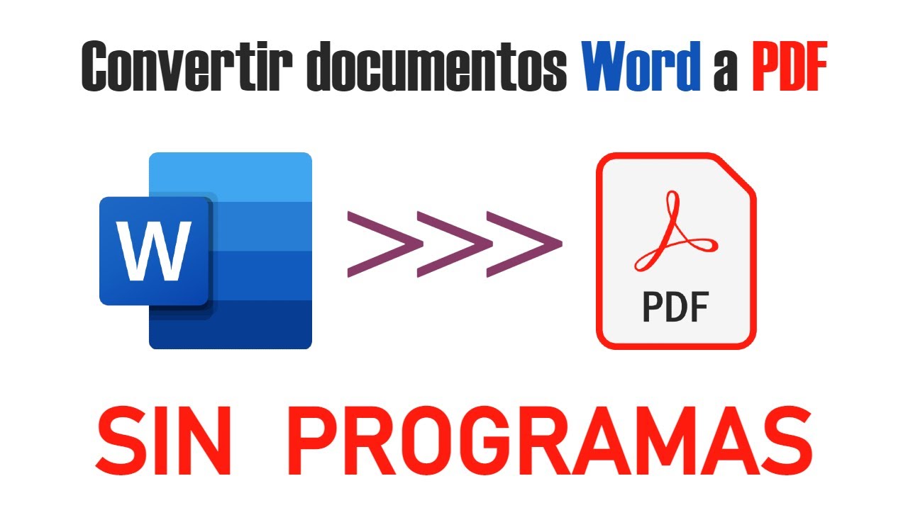 C&oacute;mo Convertir un Documento Microsoft Word a PDF F&aacute;cilmente