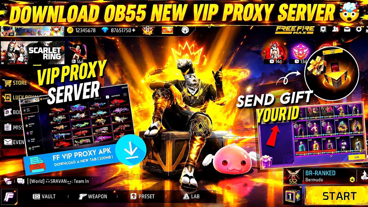 How To Download Proxy Server 💯😱🔥, proxy Server Free Fire Kaise Download Karen, OB55 Proxy Server ff
