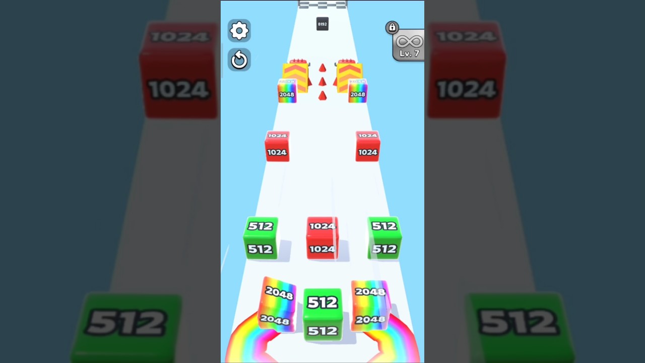 JELLY RUN 2048 LEVEL 4 🌚 #shorts #android #ios #gaming #gameplay #jellyrun2048