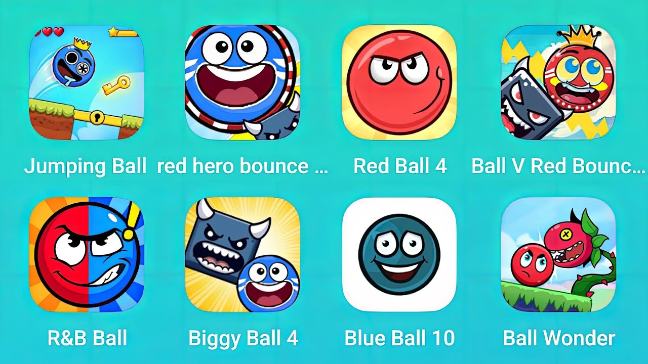 Jumping Ball, Red Hero Bounce, Red Ball 4, Ball V Red Bounce, Biggy Ball 4 and More Red Ball Games