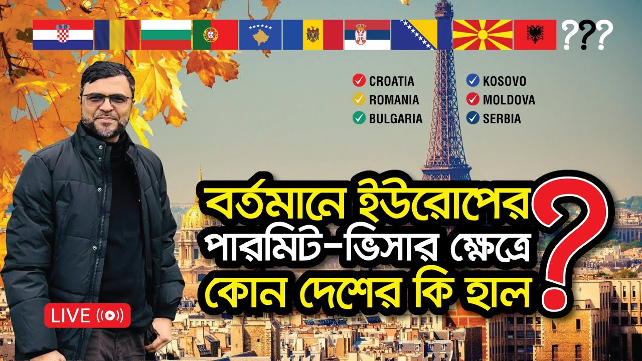 🇭🇷Croatia-Bulgaria-Serbia-Kosovo-Moldova-Portugal-এর পারমিট-ভিসা সম্পর্কিত আপনার প্রশ্নের জবাব