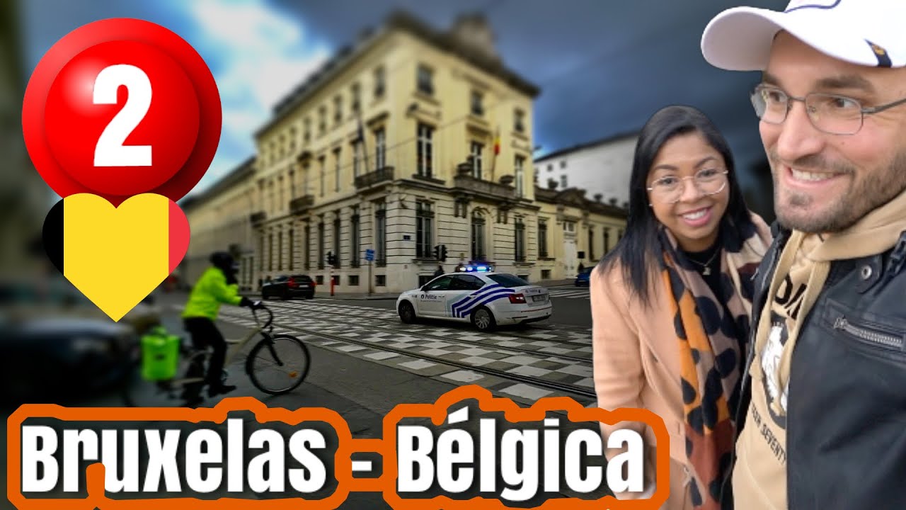 NUNCA vimos tanta POLÍCIA N437 [Capital Bruxelas - Bélgica]