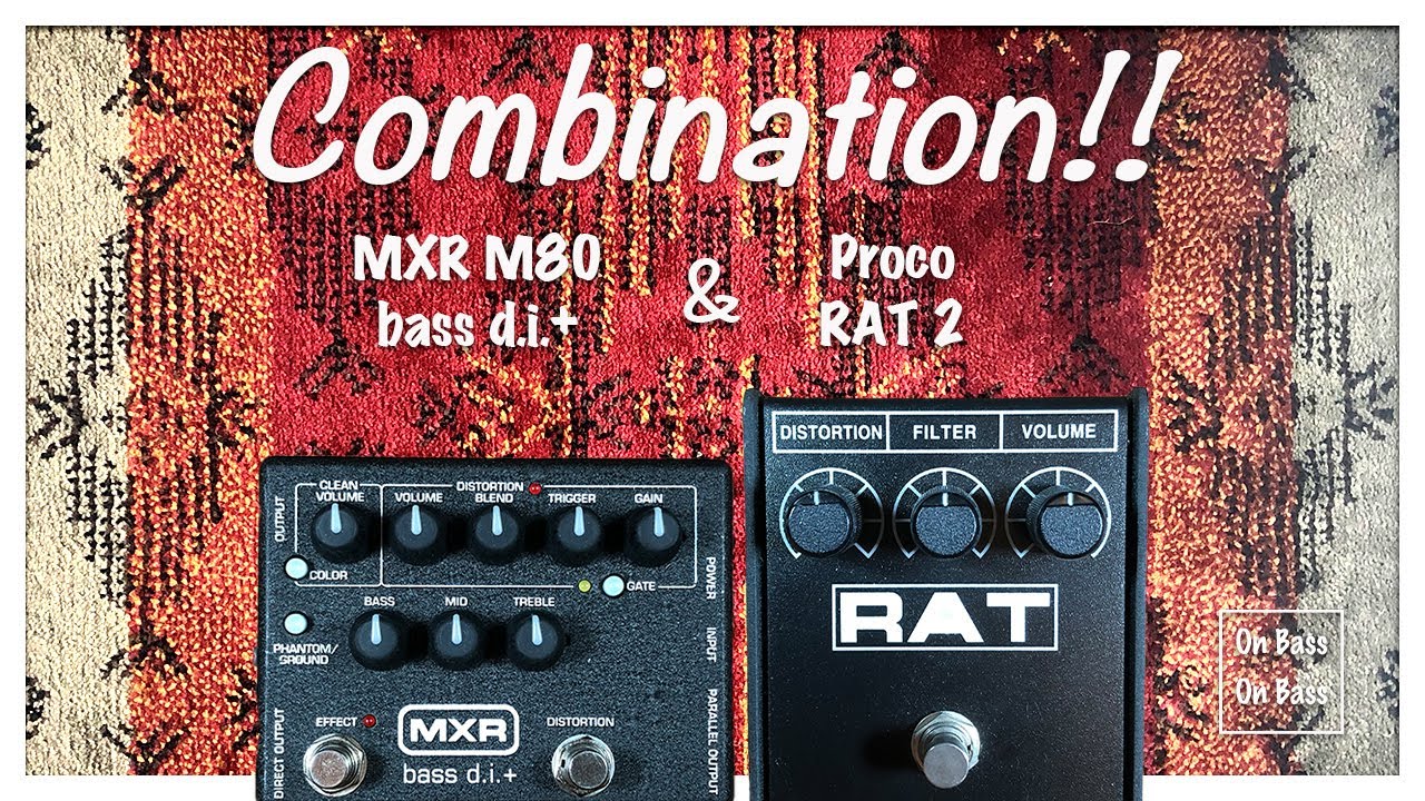 MXR M80 bass d.i.+ & Proco RAT2 combination (ver.1)