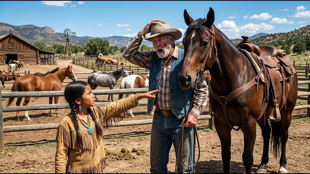Фермер увидел девушку из племени апачи, которая присматривала за его лошадьми, — и она обратилась...