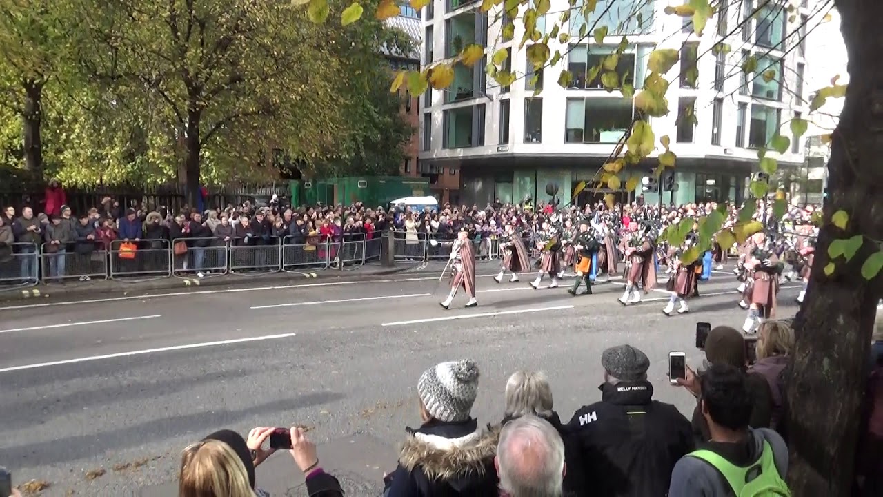 Lord Mayor Show 2019 Pipes & Drums London Regiment