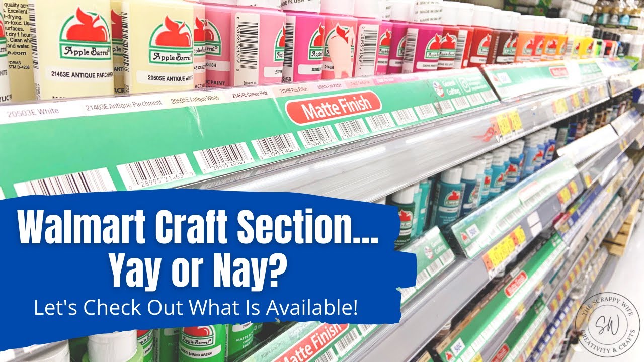 Is It Worth It? || The Walmart Craft Section || Shop With Me