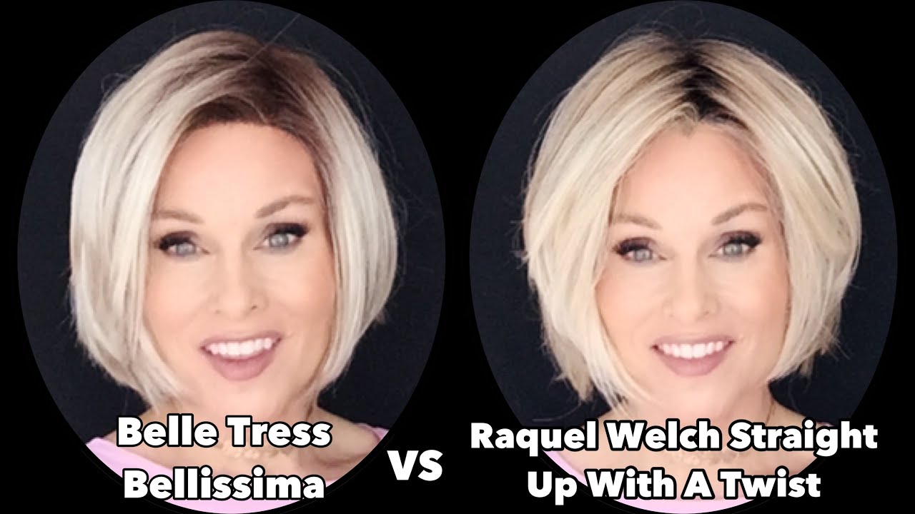 COMPARE SHORT BOB WIGS! | Belle Tress BELLISSIMA VS Raquel Welch STRAIGHT UP WITH A TWIST