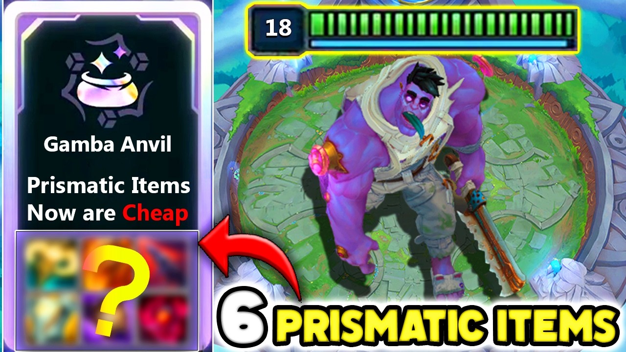 I GOT 6 PRISMATIC ITEMS ON MUNDO WITH GAMBA ANVIL AUGMENT!! (Crazy Best in Slot Items) League Arena